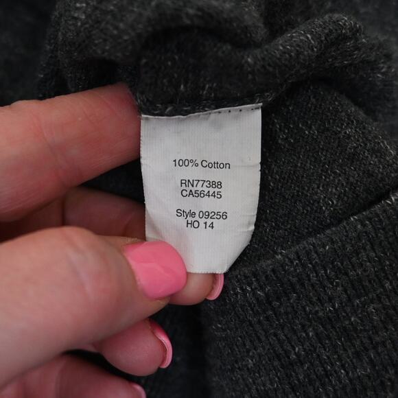 J. Crew Mens 100% Cotton Crew Neck Sweater in Gray Size Large - Picture 8 of 9